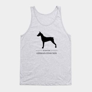 German Pinscher Black Silhouette Tank Top